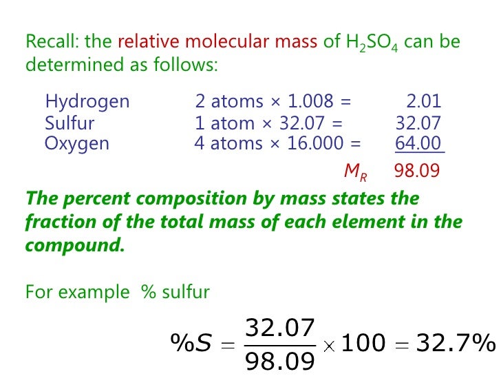 2011 topic 01 lecture 2 - empirical and molecular formulae