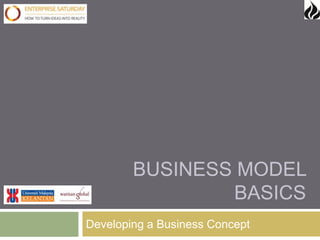 BUSINESS MODEL
                BASICS
Developing a Business Concept
 