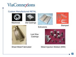 Custom Manufactured METAL Die Castings Extrusions Machined Metal Injection Molded (MIM) Lost Wax  Castings Sheet Metal Fabricated Stamped 
