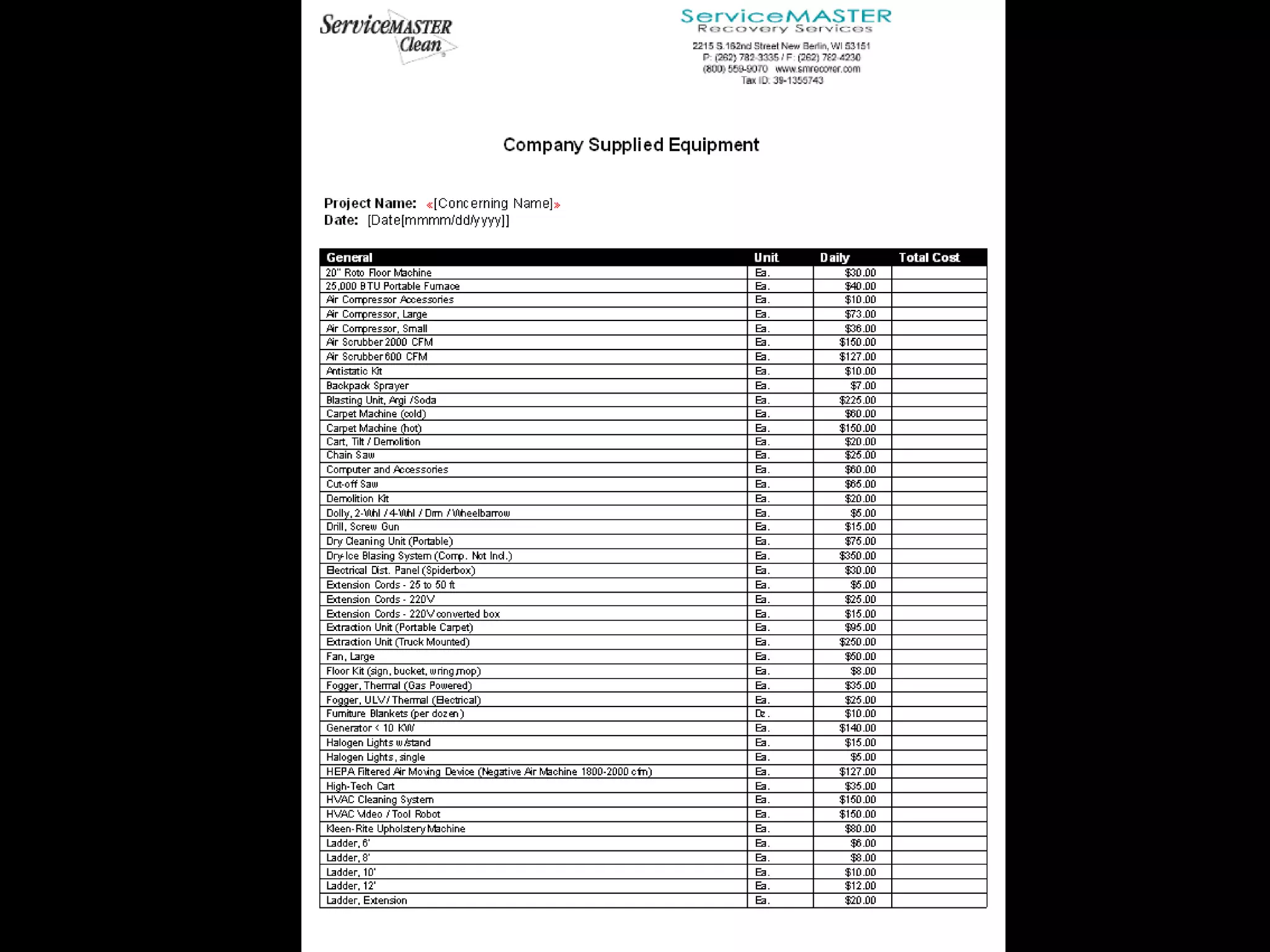 Key information National Contract – If this is a National Contract, find out all details and requirements