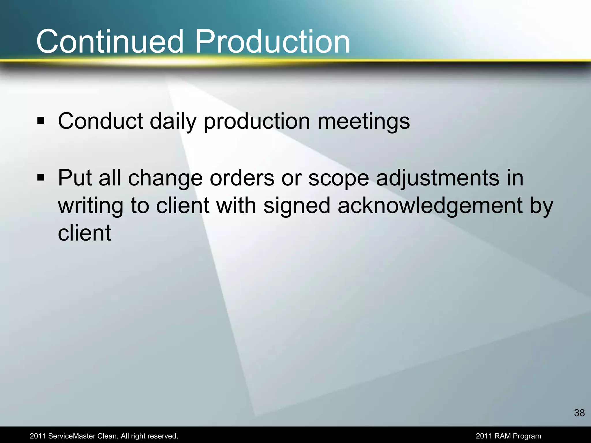 Health and SafetyServiceMaster Health and Safety Issue