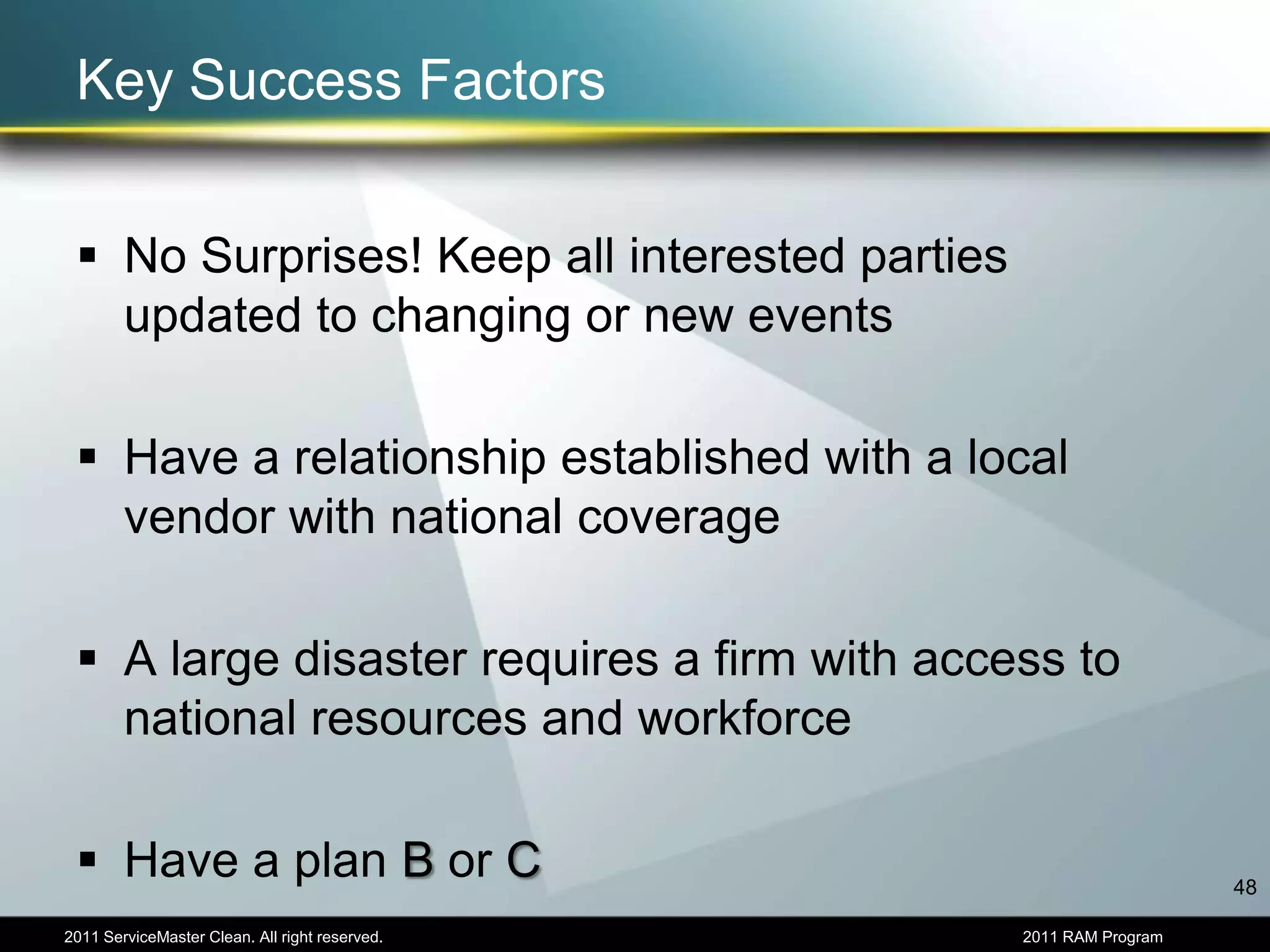 Subcontractors Required