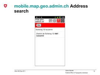 mobile.map.geo.admin.ch   Address search 