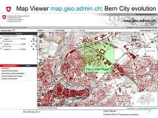 Map Viewer  map.geo.admin.ch : Bern City evolution 