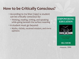 Kiersten says…We see, everyday, in the media and on the streets the outcome of hatred towards 'otherness' and how it affects the world but, as a future teacher, I had yet to consider how such factors, how such violence and struggle in the world, may change the way a classroom environment is created and used. Students may find themselves uncomfortable or afraid to speak out due to outside sources of what they see and hear everyday which changes the way they learn in the class, if they are able to learn at all.