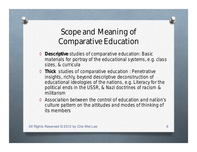 descriptive method of comparative education