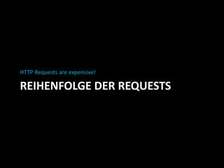 HTTP Requests are expensive!

REIHENFOLGE DER REQUESTS
 