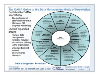 DAMA-DMBOK: Data Management Body of Knowledge: 2nd Edition