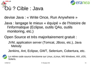 Retour d'expérience Basé essentiellement Sur un projet en cours avec grande banque privée genevoise : 10 millions de lignes de Cobol + zOS + CICS + DB2 