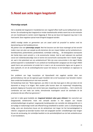 Actieplan tegen leegstand (UNIZO-Limburg) Slide 20