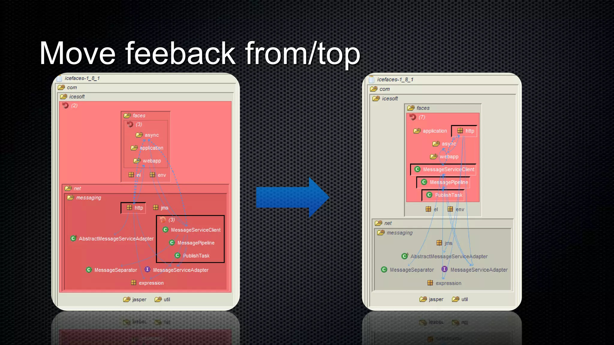 Move feeback from/top
 