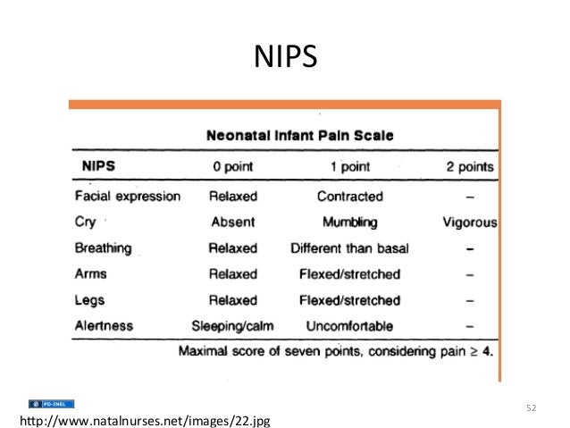 Nips Scale Chart