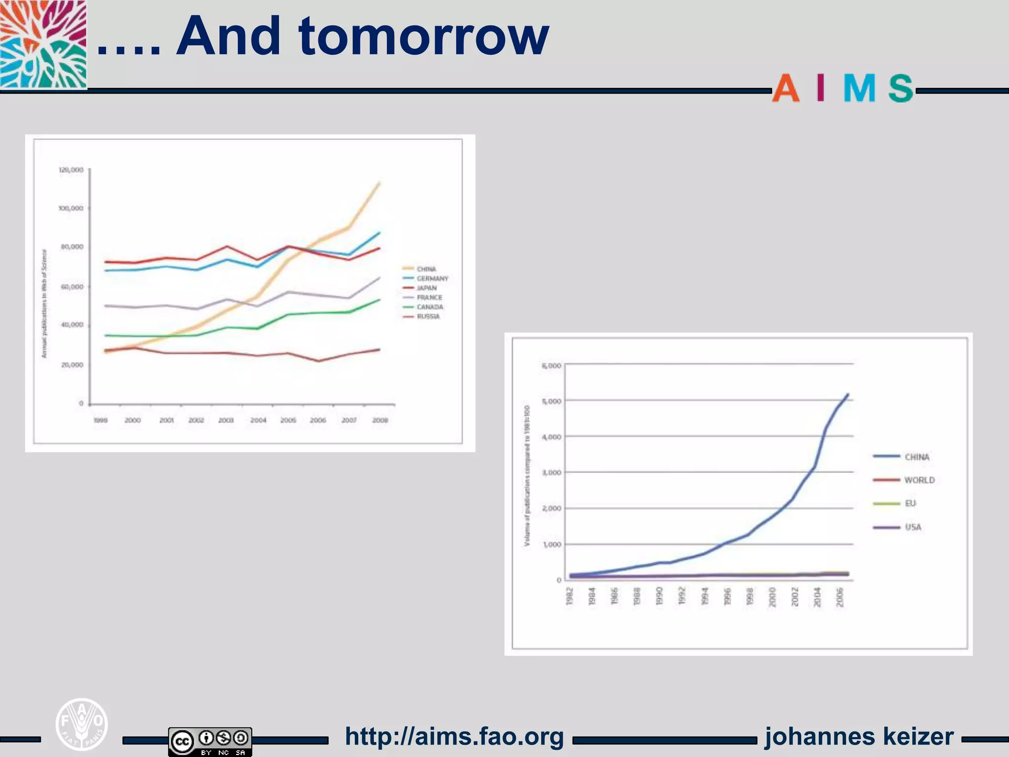 …. And tomorrow




        http://aims.fao.org   johannes keizer
 
