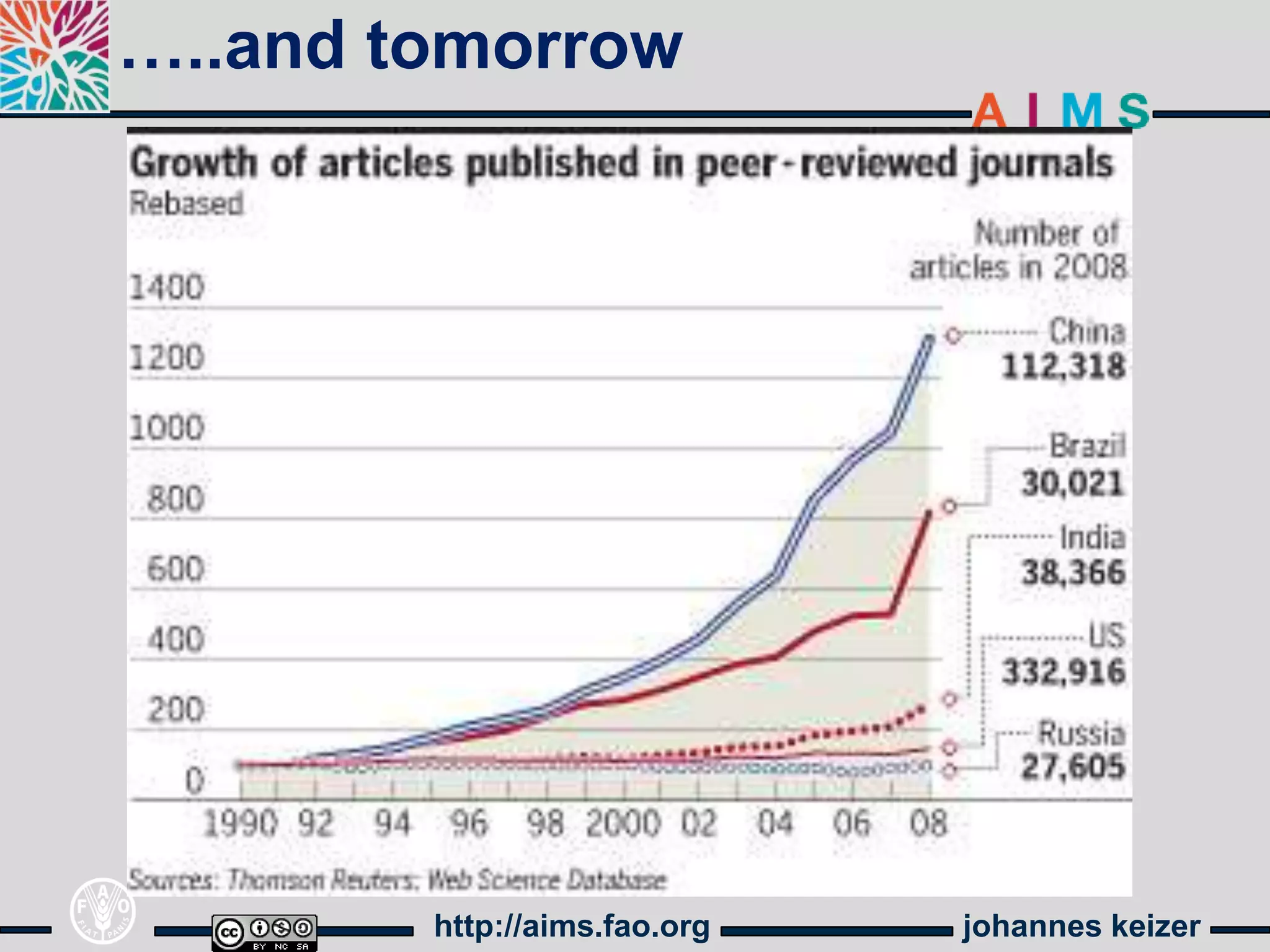 …..and tomorrow




        http://aims.fao.org   johannes keizer
 