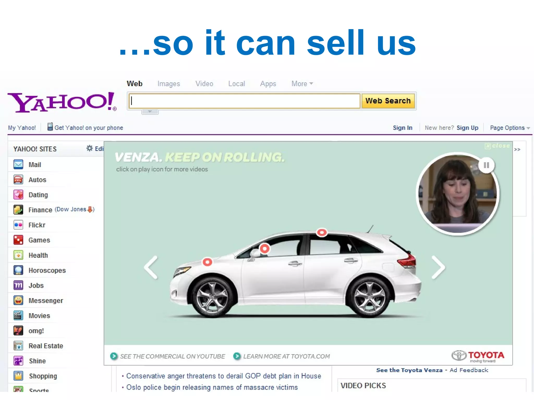 R … so it can sell us 