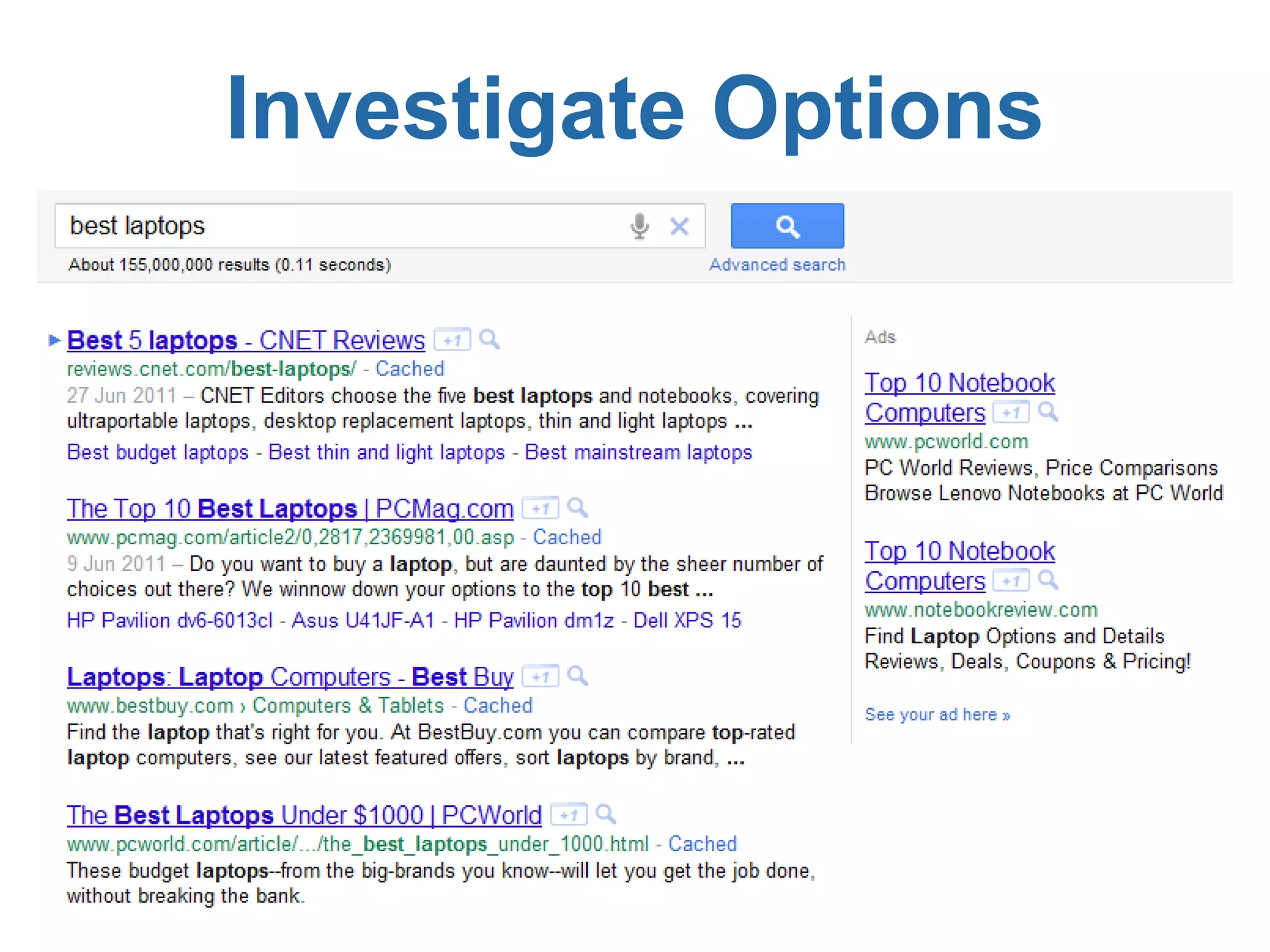 R Investigate Options 