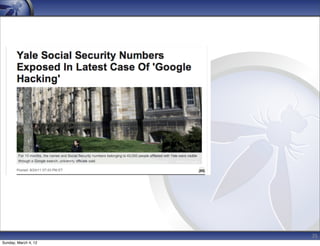 35
Sunday, March 4, 12
 