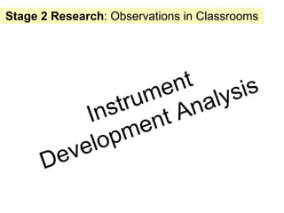 Stage 2 Research: Observations in Classrooms


              Full Code:                       Definition:
 Identifying the...