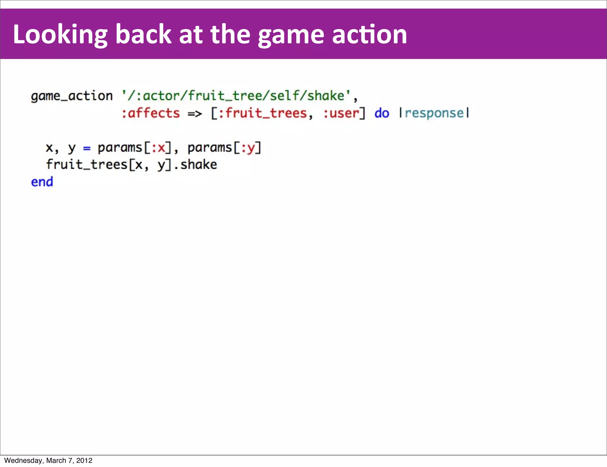 Looking  back  at  the  game  acEon




Wednesday, March 7, 2012
 