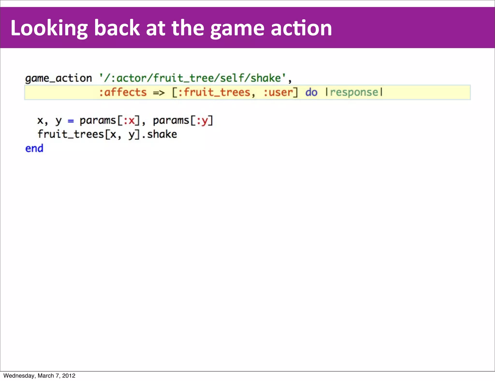 Looking  back  at  the  game  acEon




Wednesday, March 7, 2012
 