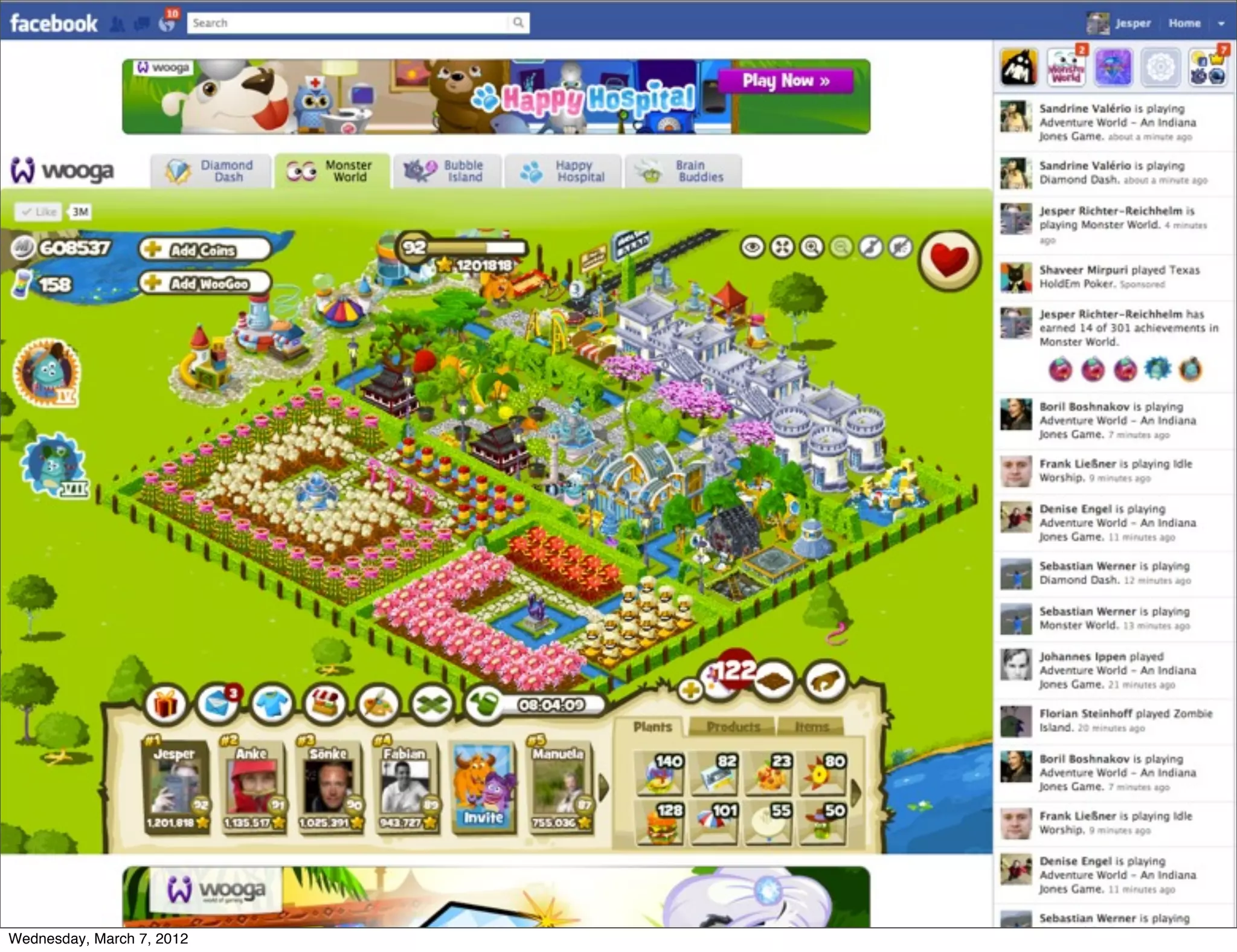 Wednesday, March 7, 2012
 