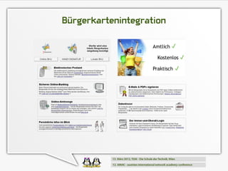 Bürgerkartenintegration
 