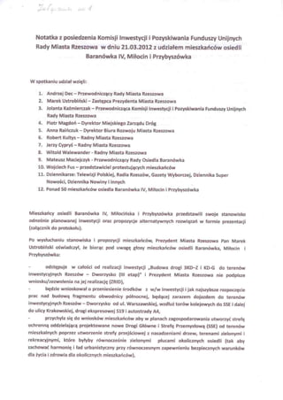 2012.03.26 notatka z posiedzenia komisji inwestycji