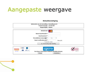 Aangepaste weergave
 