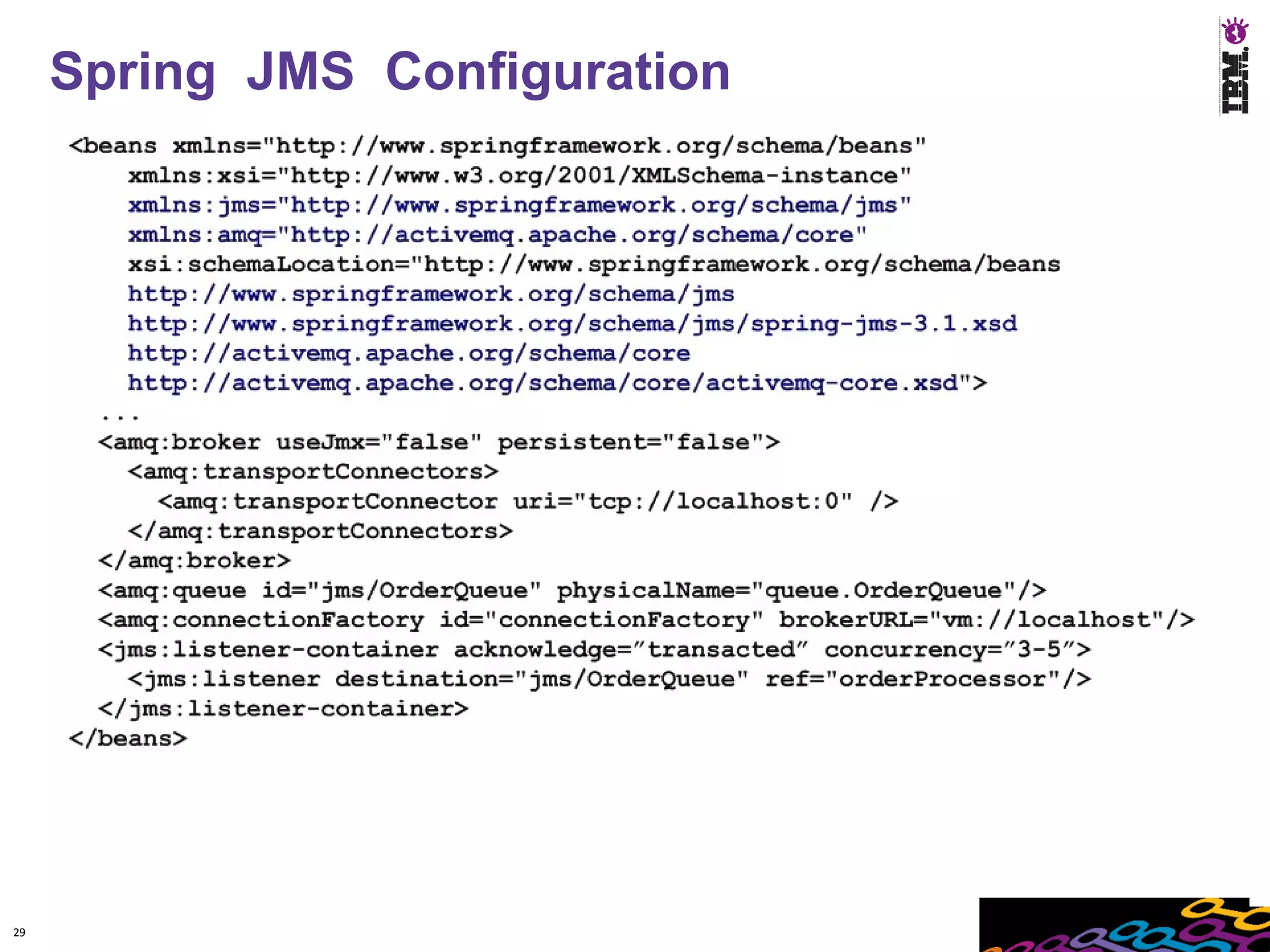 Spring JMS Configuration




29
 