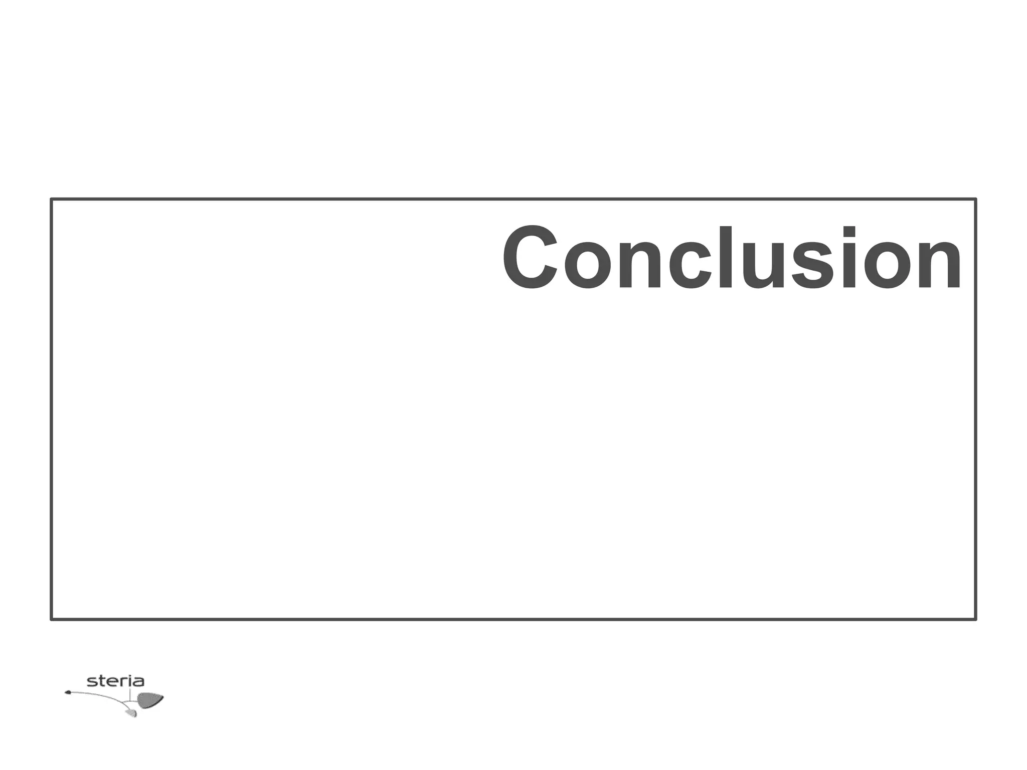 Conclusion
 