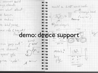 demo: device support
 