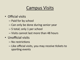 Wissahickon HS College Series Presentation: NCAA Info night (April 19, 2012)