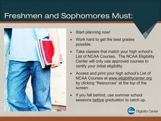Wissahickon HS College Series Presentation: NCAA Info night (April 19, 2012)