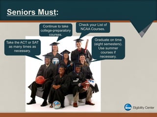 Wissahickon HS College Series Presentation: NCAA Info night (April 19, 2012)