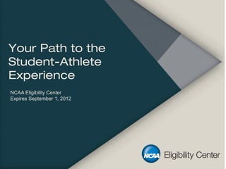 Wissahickon HS College Series Presentation: NCAA Info night (April 19, 2012)