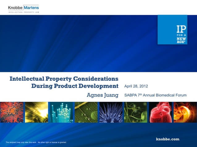 Intellectual Property Considerations During Product Development | PPT