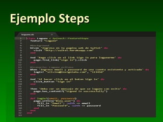 Ejemplo Steps
 
