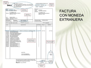FACTURA
CON MONEDA
EXTRANJERA
 