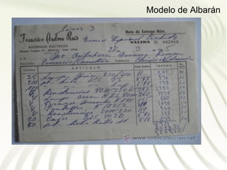Modelo de Albarán
 