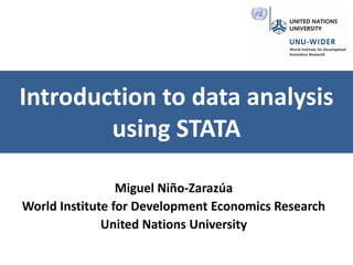 Comprehensive Introduction to Data Analysis Using STATA Software | PDF