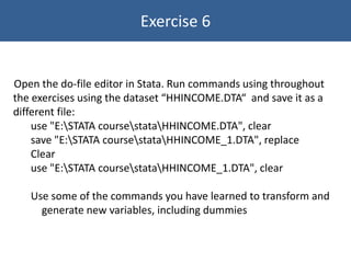 Comprehensive Introduction to Data Analysis Using STATA Software | PDF