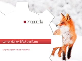 camunda fox BPM platform

Enterprise BPM based on Activiti
 