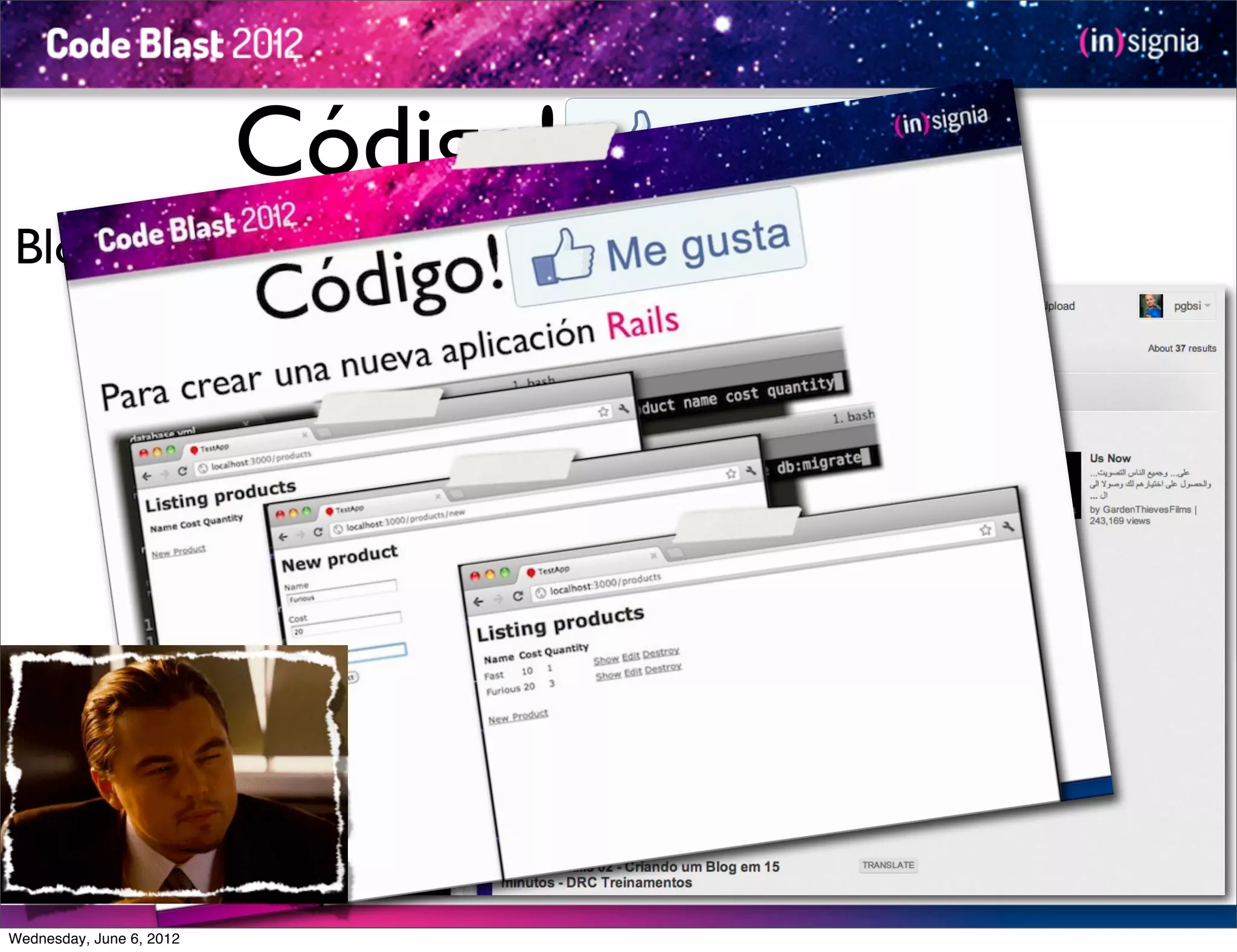 Código!
Blog en 15 minutos.




Wednesday, June 6, 2012
 