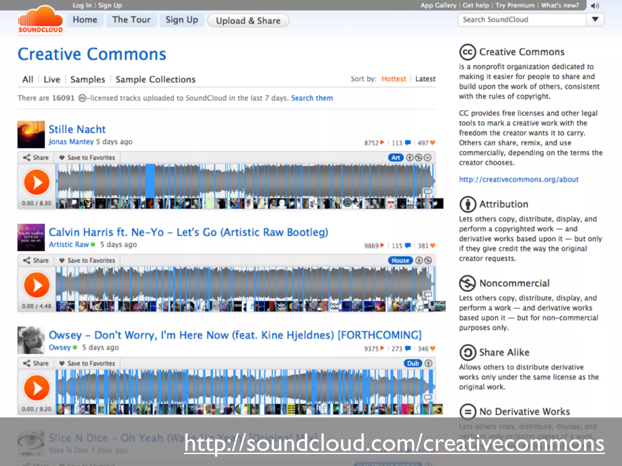 http://soundcloud.com/creativecommons
 