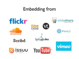 Embedding from
 