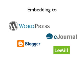 Embedding to
 