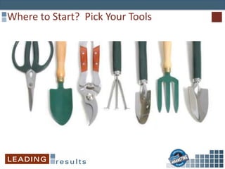 Where to Start? Pick Your Tools
 