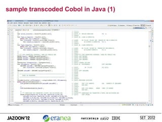 sample transcoded Cobol in Java (1)
 