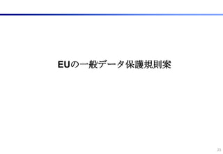 EUの一般データ保護規則案




                23
 