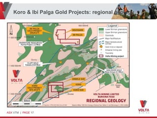 Koro & Ibi Palga Gold Projects: regional geology




ASX VTM | PAGE 17
 